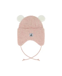Deux par Deux Baby Girl 3-24 Months Winter Knit Hat with Ear Flaps and Ears