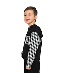 Deux par Toddler Boy's (2T-5T) Top with Chest Pocket Color Block Hooded