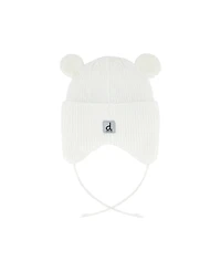 Deux par Deux Baby Unisex 3M-24M Winter Knit Hat with Ear Flaps and Ears