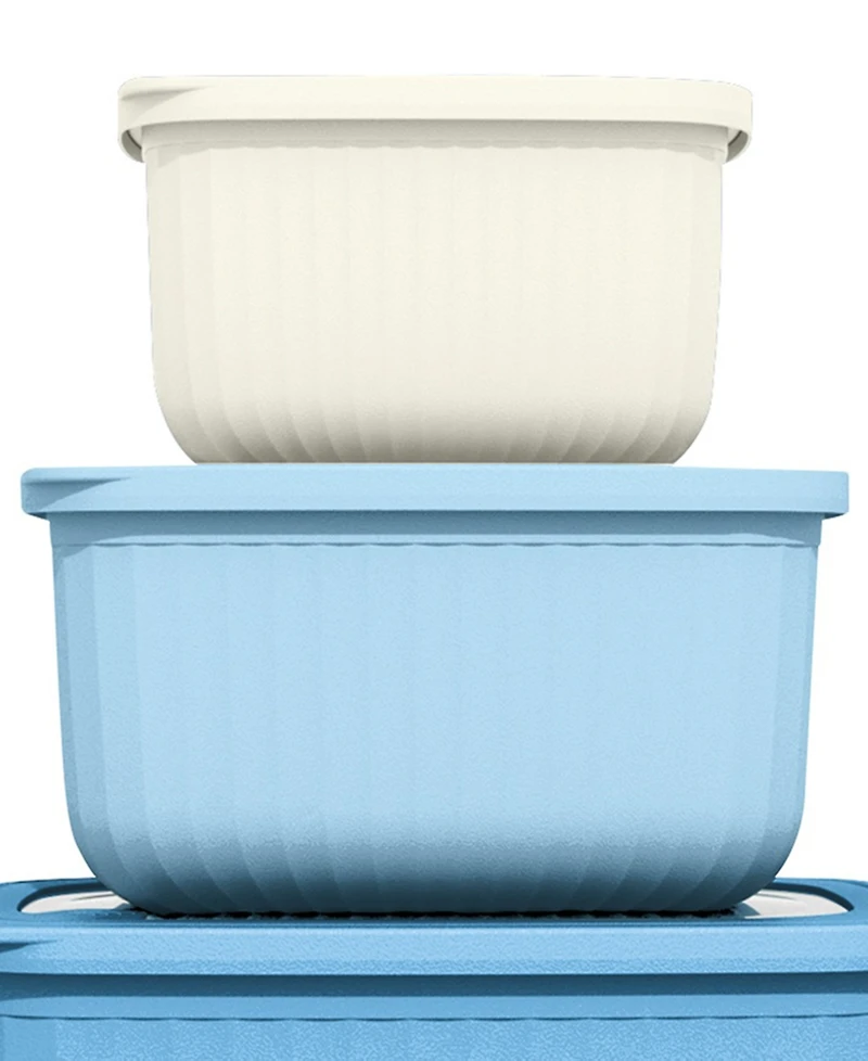 Art & Cook 8-Pc. Rectangle Bowl Set with Lids