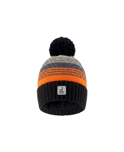 Deux par Deux Little and Big Boy 5-14 Winter Knit Hat with Pompom