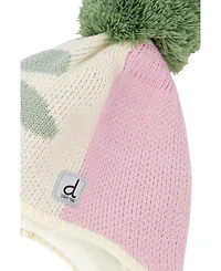 Deux par Deux Toddler Girl (2-4) Winter Peruvian Knit Hat with Pompom