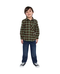 Deux par Boys' (6-12) Brushed Flannel Shirt