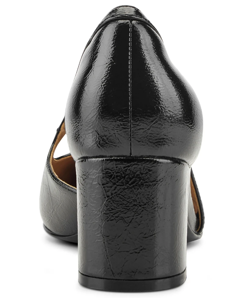 Easy Spirit Women's Nerina eFlex Leather d'Orsay Asymmetrical Pumps
