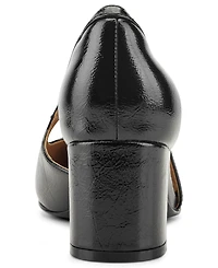 Easy Spirit Women's Nerina eFlex Leather d'Orsay Asymmetrical Pumps
