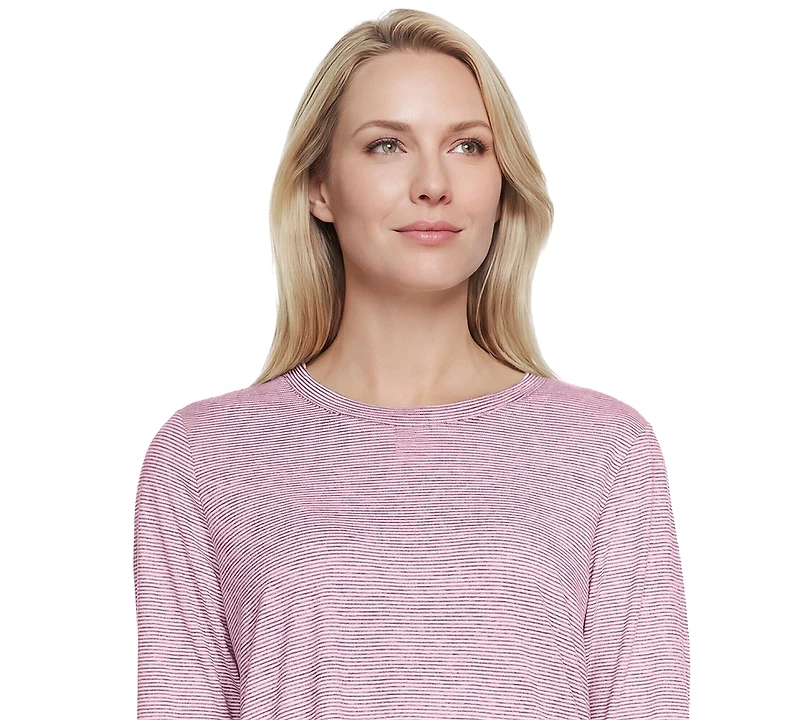 Skechers Women's Swift Stripe Long-Sleeve Crewneck T-Shirt