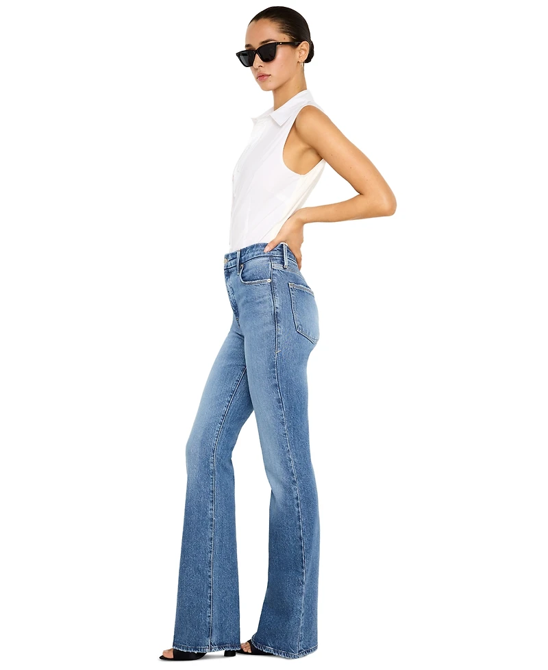 Good American Women's High-Rise Bootcut Jeans, Regular & Plus