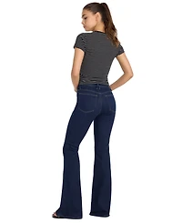 Good American Women's Mid-Rise Flared Jeans, Regular & Plus