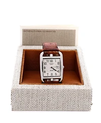 Pre-Owned HERMES Cape Cod Automatic Watch in Stainless Steel and Ostrich 29mm