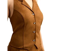 Bcx Juniors' Collared Halter Neck Top