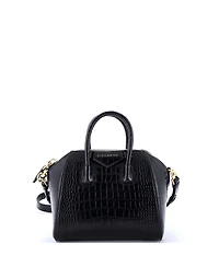 Pre-Owned Givenchy Mini Antigona Bag Embossed Leather