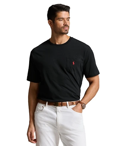 Polo Ralph Lauren Men's Big & Tall Crew-Neck Pocket T-Shirt