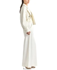 Derek Lam 10 Crosby Women's Juliana Mid-Rise Wide-Leg Trousers