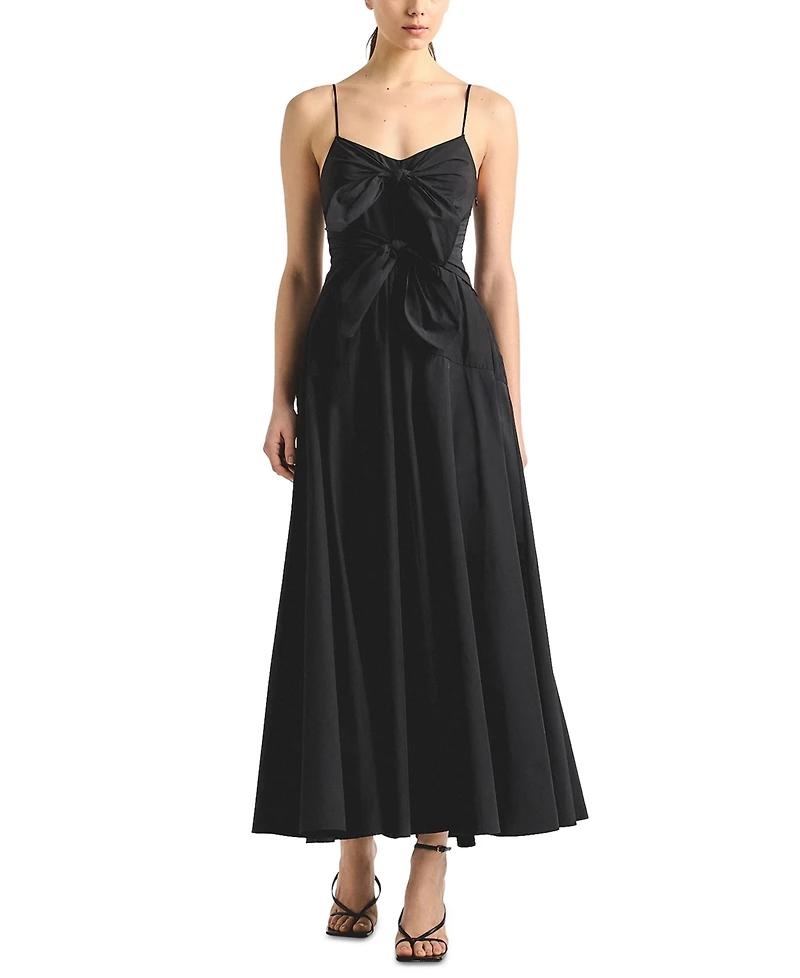 Derek Lam 10 Crosby Women's Unity Sweetheart Neck Tie-Front Dress
