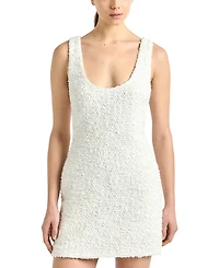 Derek Lam 10 Crosby Women's Ailani Paillette Boucle Scoop Neck Tank Dress