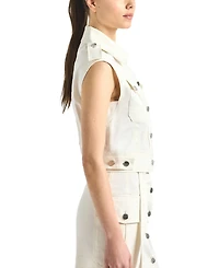 Derek Lam 10 Crosby Women's Illiana Stretch Twill Utility Vest