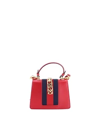 Pre-Owned Gucci Mini Sylvie Top Handle Bag Leather