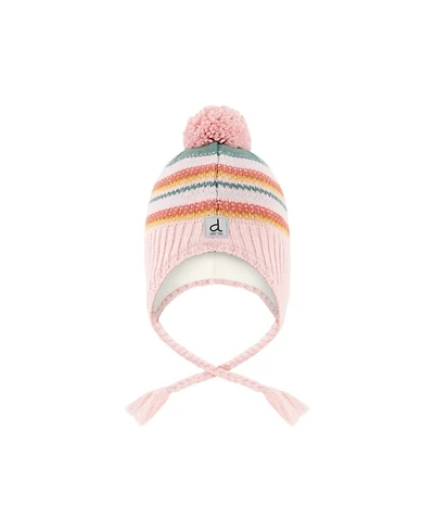 Deux par Deux Toddler Girl (2-4) Winter Peruvian Knit Hat with Pompom