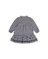 Deux par Baby Girl (12M-24M) Shirt Dress with Frills Gingham Print