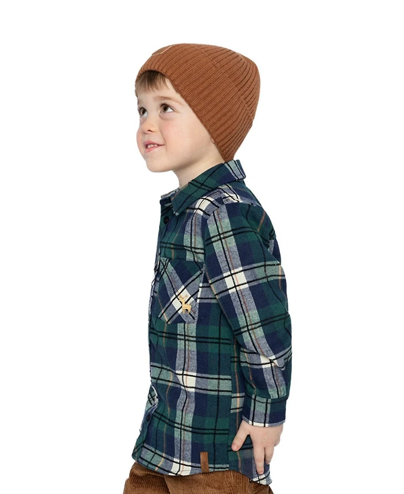 Deux par Little and Big Boy (6-12) Plaid Shirt