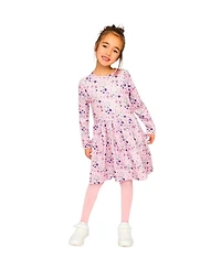 Deux par Little and Big Girl 6-12 Long Sleeve Dress Print Daisies