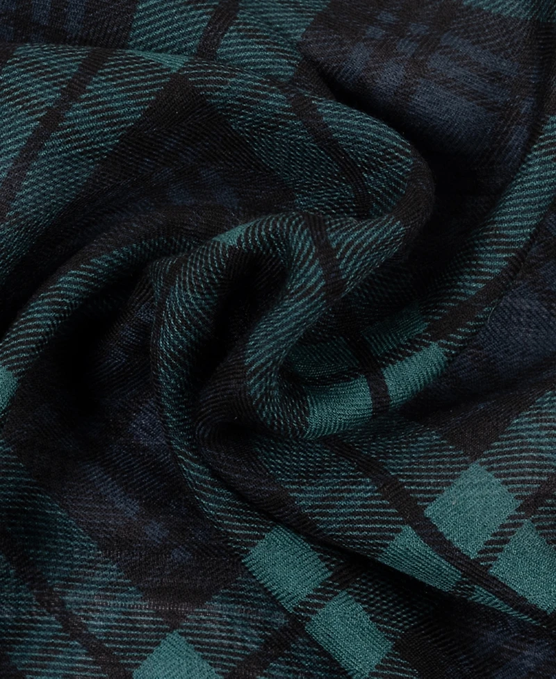 Lauren Ralph Lauren Plaid Animal Small Square Scarf