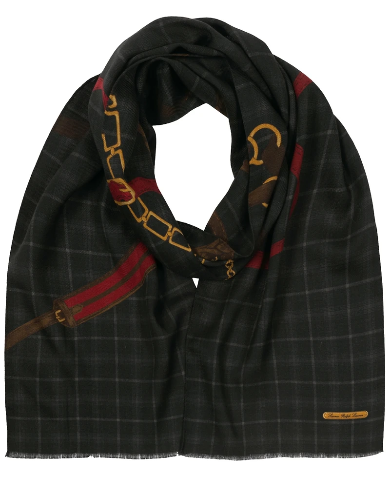 Lauren Ralph Lauren Equestrian Tattersall Oblong Scarf