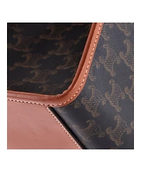 Pre-Owned Celine Horizontal Cabas Tote Triomphe Coated Canvas