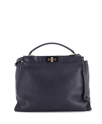 Pre-Owned Fendi Large Peekaboo Bag Rigid Leather