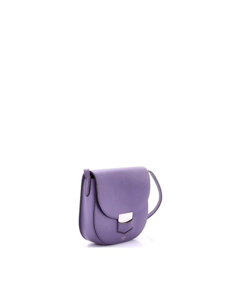 Pre-Owned Celine Small Trotteur Crossbody Bag Grainy Leather