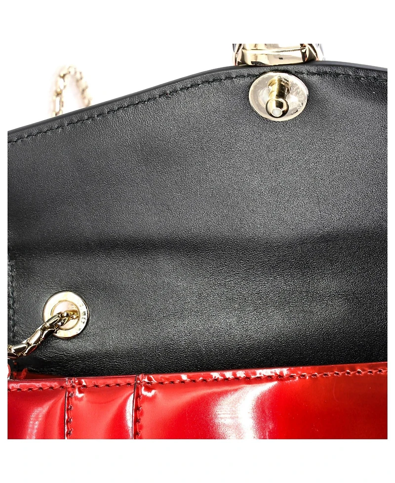 Pre-Owned Bvlgari Small Serpenti Forever Square Shoulder Bag Metallic Leather