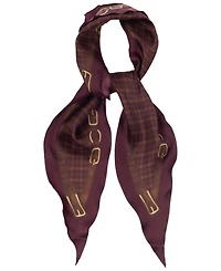 Lauren Ralph Lauren Plaid with Belting Border Small Diamond Scarf