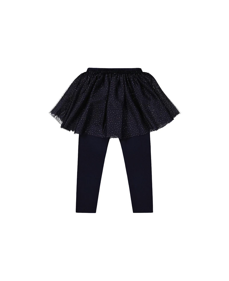 Deux par Baby Girl (12m-24m)Leggings with Integrated Tulle Skirt