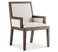 Bernhardt Outline 23.38" Wooden Frame Arm Chair
