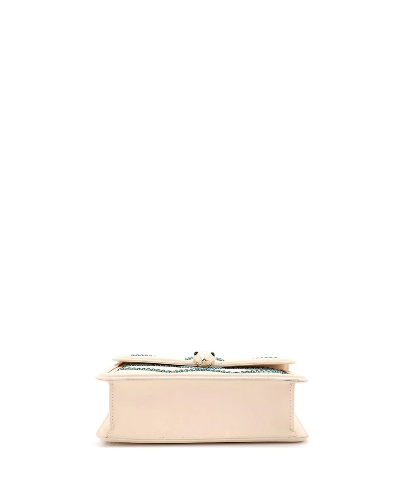 Pre-Owned Bvlgari Small Serpenti Forever Shoulder Bag Whipstitched Leather