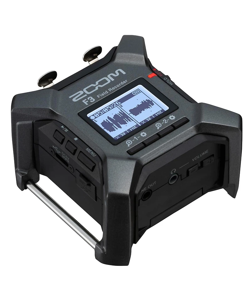 Zoom F3 2-Channel/2-Track Field Recorder, Bundle with Bluetooth Adapter