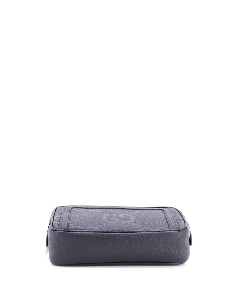 Pre-Owned Gucci Small Belt Bag Jumbo Gg Embossed Leather