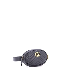 Pre-Owned Gucci Gg Marmont Belt Bag Matelasse Leather