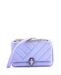 Pre-Owned Bvlgari Small Serpenti Cabochon Shoulder Bag Diagonal Quilted Leather