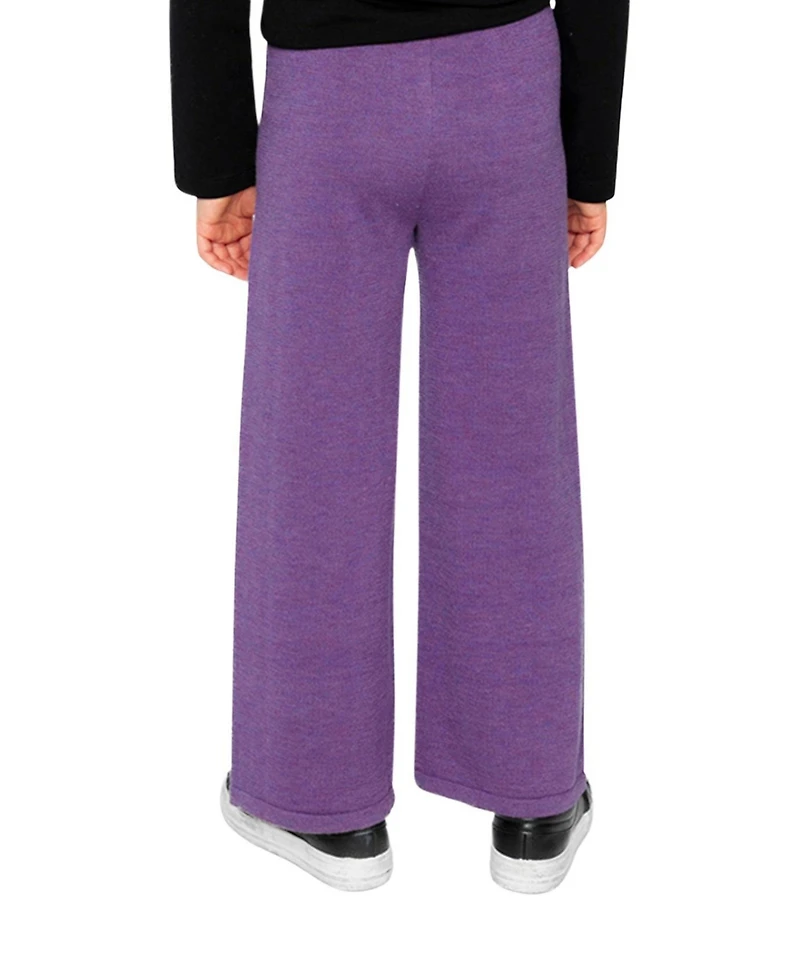 Deux par Deux Toddler Girls (2T - 5T) Knitted Wide Leg Pants