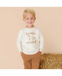 Sweet Wink Little Boys (5-8) Horsin' Around Western Sweatshirt