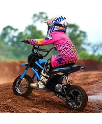 homfan 42.9x11.0x20.1 24V Kids Electric Ride-On Motorcycle, Remote Control, 350W Motor, Metal Frame, Outdoor Play