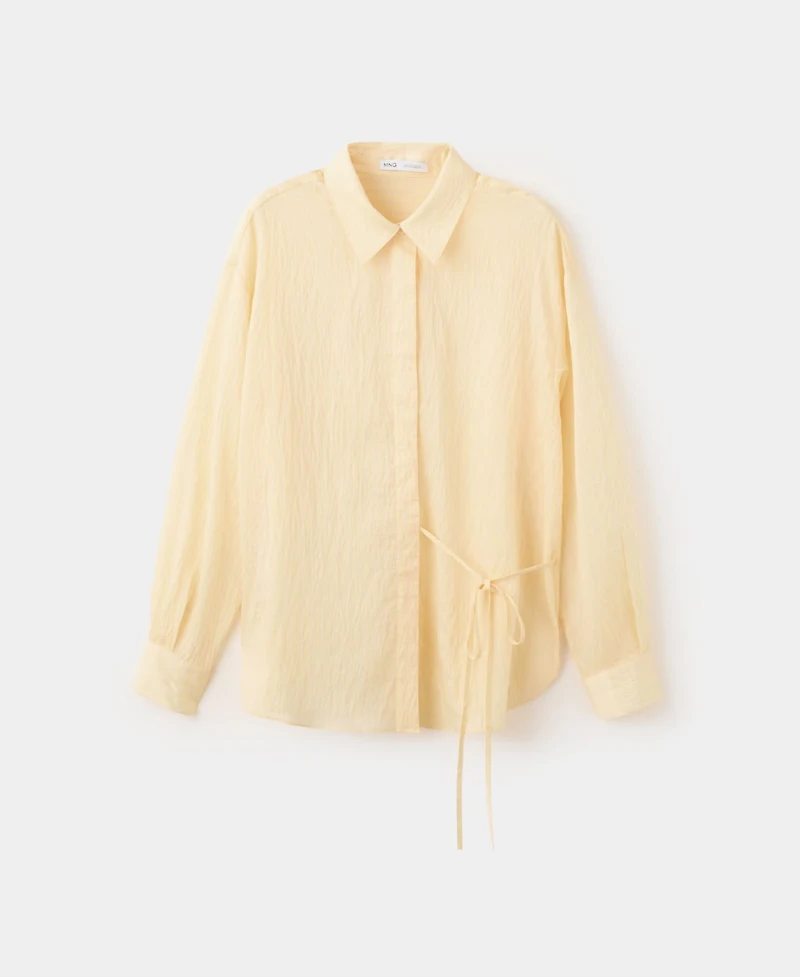 Mango Women's Striped Lyocell Shirt
