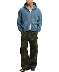Cotton On Men's Cropped Full-Zip Hoodie Sweatshirt