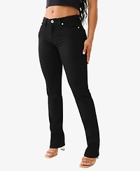 True Religion Women's Billie Mid-Rise Straight Jeans