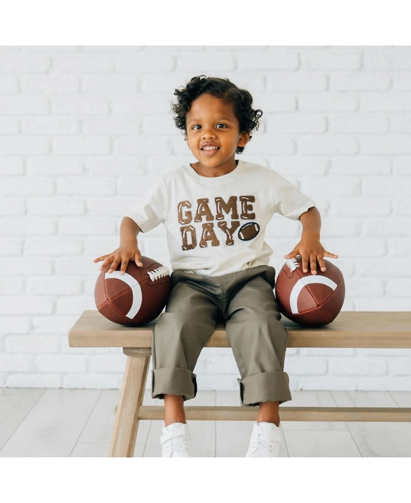 Sweet Wink Little Boys Game Day Patch Short Sleeve T-Shirt