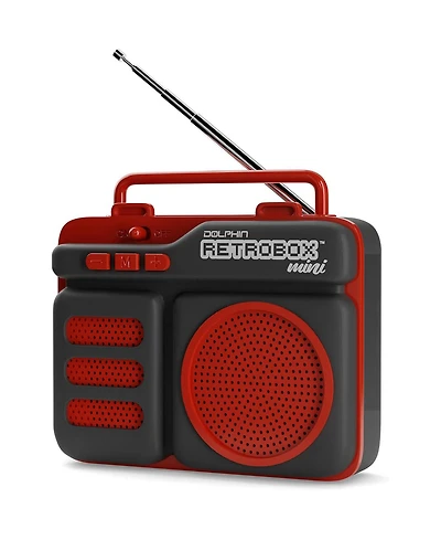 Dolphin Retrobox Mini Portable Bluetooth Speaker with Fm Radio, Usb, Micro Sd and Aux Jack