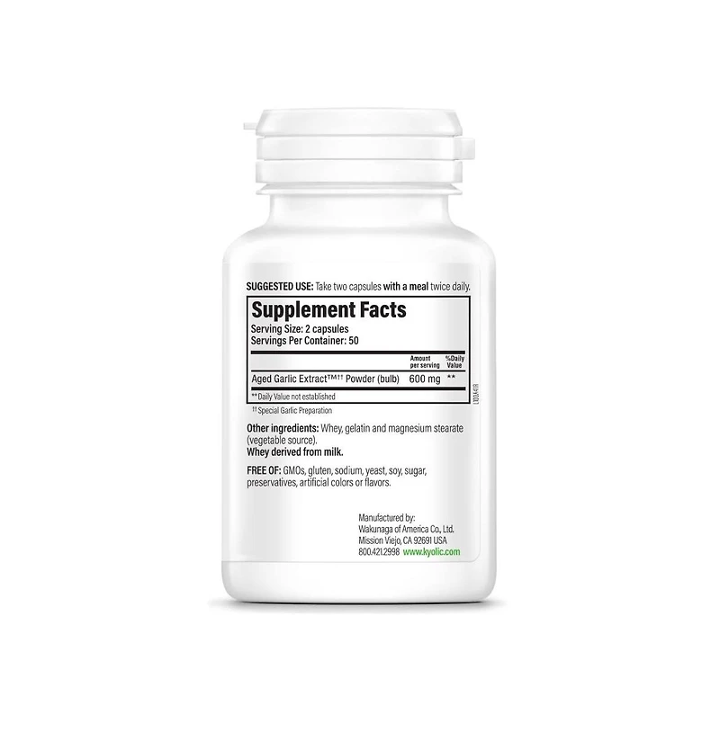 Kyolic Aged Garlic Extract Formula 100, Cardiovascular