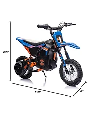 homfan 24V 9ah Kids Ride on Motorcycle,13.6MPH Fast Speed Electric Battery-Powered Off-Road Motocross with 250W Strong Motor, Chain-Driven