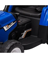 homfan 12V Kids Electric Ride-On Tractor with Trailer